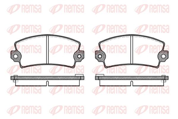 REMSA 0021.06 Brake Pad Set, disc brake