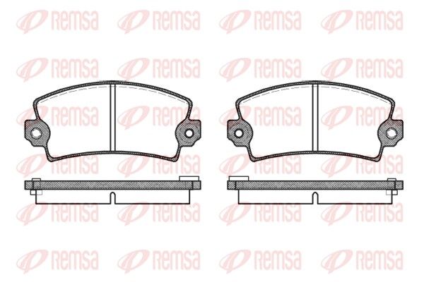 REMSA 0021.16 Brake Pad Set, disc brake