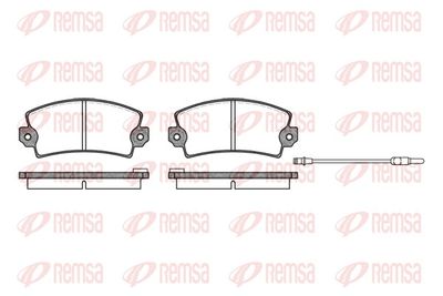 Brake Pad Set, disc brake REMSA 0021.96