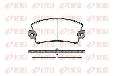 Brake Pad Set, disc brake REMSA 0021.40
