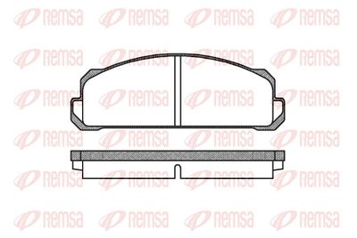 Brake Pad Set, disc brake REMSA 0022.40