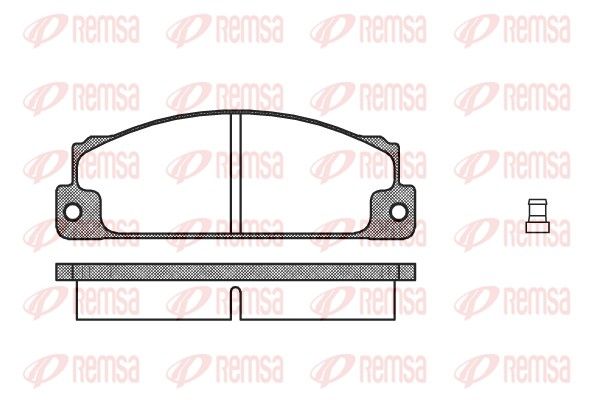 REMSA 0022.02 Brake Pad Set, disc brake