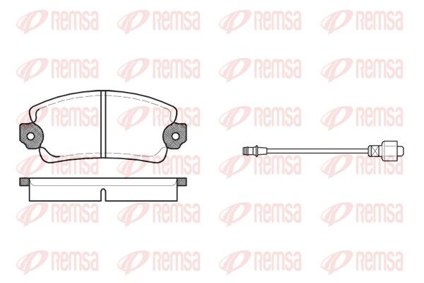 REMSA 0025.12 Brake Pad Set, disc brake