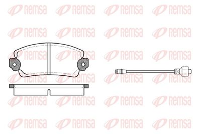 Brake Pad Set, disc brake REMSA 0025.12