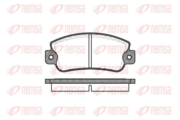 REMSA 0025.20 Brake Pad Set, disc brake