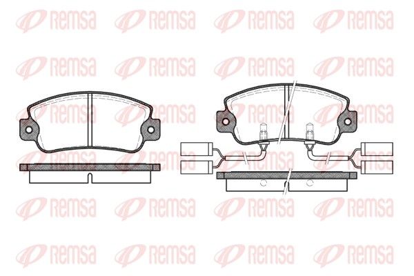 REMSA 0025.22 Brake Pad Set, disc brake