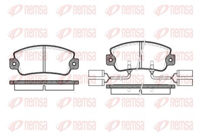 Brake Pad Set, disc brake REMSA 0025.22
