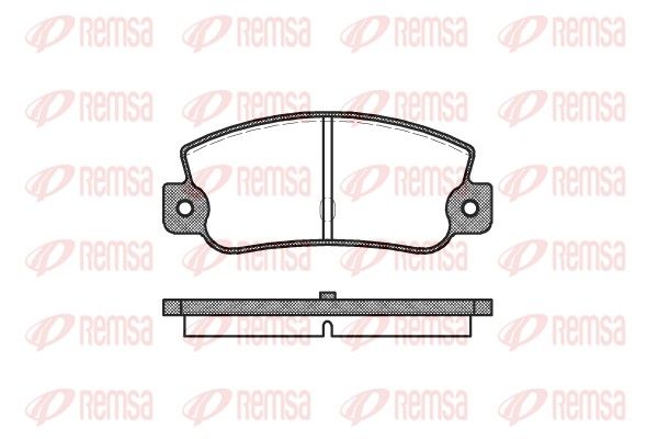 REMSA 0025.30 Brake Pad Set, disc brake