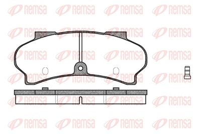 Brake Pad Set, disc brake REMSA 0026.02