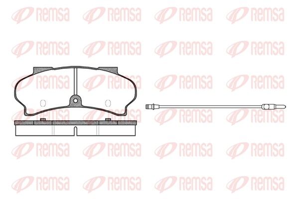 REMSA 0026.12 Brake Pad Set, disc brake