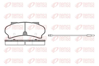 Brake Pad Set, disc brake REMSA 0026.12
