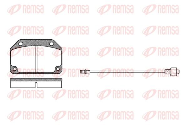 REMSA 0027.02 Brake Pad Set, disc brake