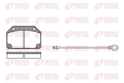 Brake Pad Set, disc brake REMSA 0027.02