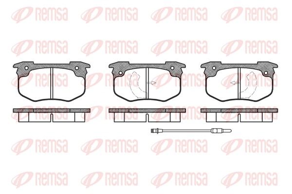 REMSA 0029.02 Brake Pad Set, disc brake