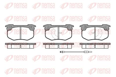 Brake Pad Set, disc brake REMSA 0029.02