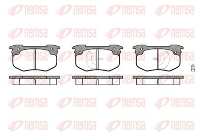 Brake Pad Set, disc brake REMSA 0029.12
