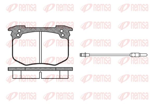 REMSA 0030.02 Brake Pad Set, disc brake