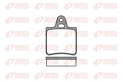 Brake Pad Set, disc brake REMSA 0032.00