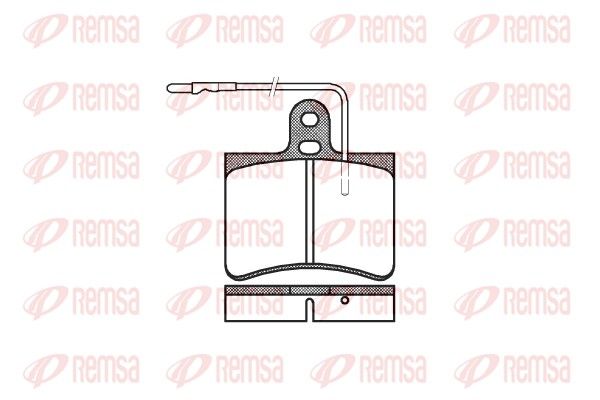 REMSA 0033.14 Brake Pad Set, disc brake