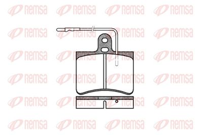 Brake Pad Set, disc brake REMSA 0033.14