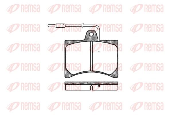 REMSA 0035.04 Brake Pad Set, disc brake