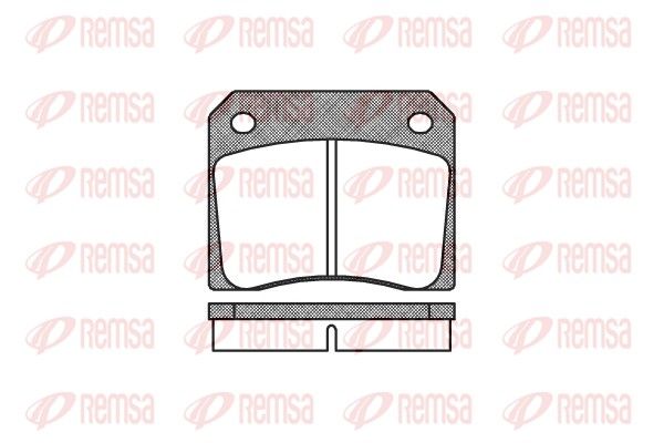 REMSA 0036.00 Brake Pad Set, disc brake