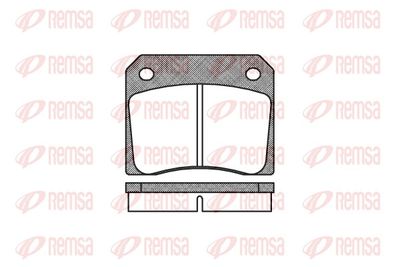 Brake Pad Set, disc brake REMSA 0036.00