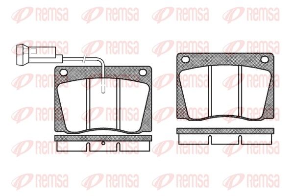 REMSA 0037.02 Brake Pad Set, disc brake