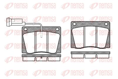 Brake Pad Set, disc brake REMSA 0037.02