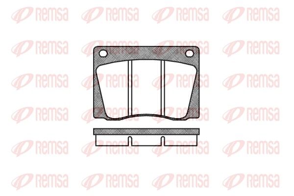 REMSA 0037.00 Brake Pad Set, disc brake