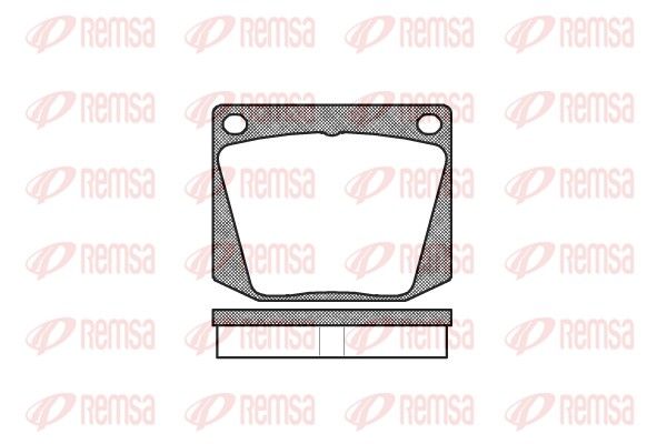 REMSA 0038.00 Brake Pad Set, disc brake