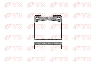 Brake Pad Set, disc brake REMSA 0039.00