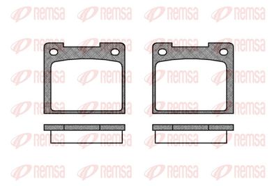 Brake Pad Set, disc brake REMSA 0039.20