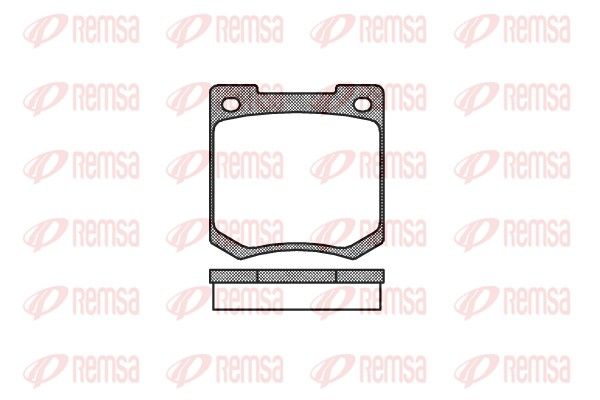 REMSA 0040.00 Brake Pad Set, disc brake