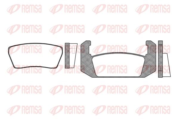REMSA 0041.00 Brake Pad Set, disc brake