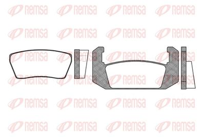 Brake Pad Set, disc brake REMSA 0041.00