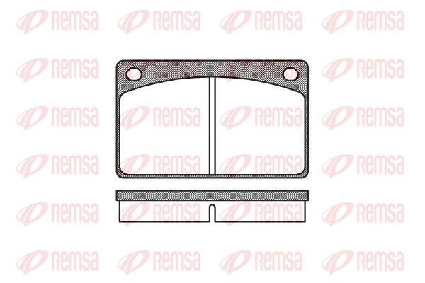 REMSA 0042.00 Brake Pad Set, disc brake