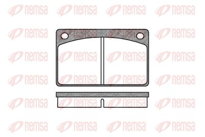 Brake Pad Set, disc brake REMSA 0042.00