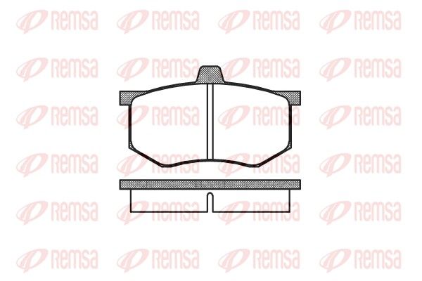 REMSA 0043.00 Brake Pad Set, disc brake