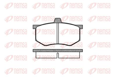 Brake Pad Set, disc brake REMSA 0043.00