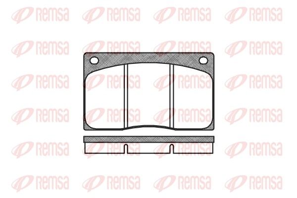 REMSA 0044.00 Brake Pad Set, disc brake