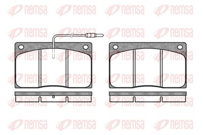 Brake Pad Set, disc brake REMSA 0044.02