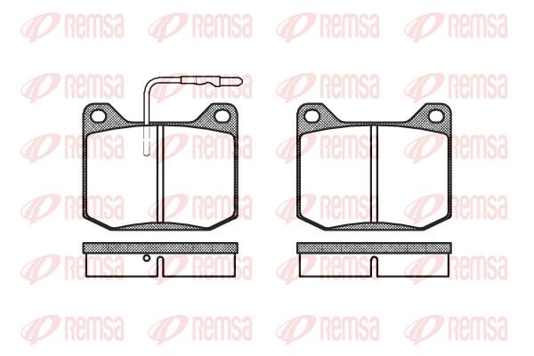 REMSA 0045.32 Brake Pad Set, disc brake