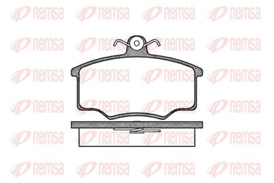Brake Pad Set, disc brake REMSA 0046.00
