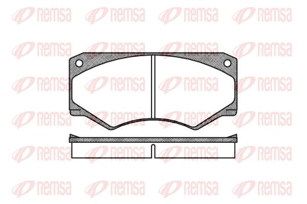 REMSA 0047.00 Brake Pad Set, disc brake