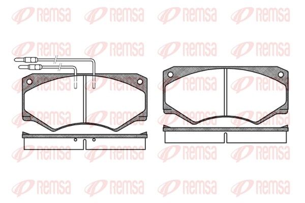 REMSA 0047.04 Brake Pad Set, disc brake