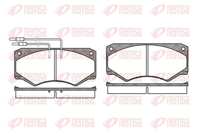 Brake Pad Set, disc brake REMSA 0047.04