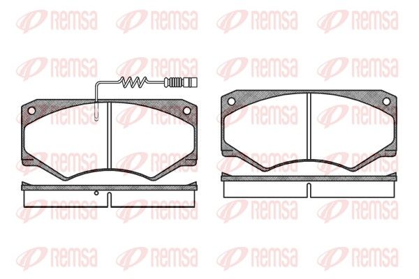 REMSA 0047.12 Brake Pad Set, disc brake