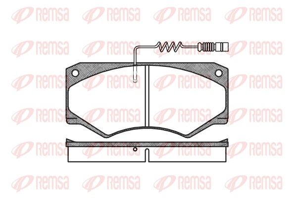 REMSA 0047.14 Brake Pad Set, disc brake
