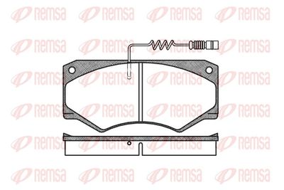 Brake Pad Set, disc brake REMSA 0047.14